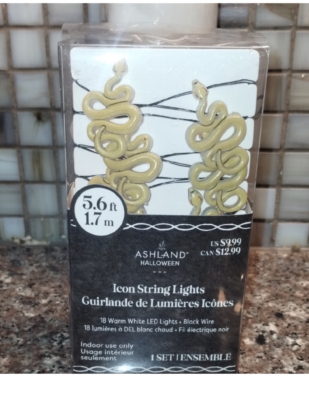Halloween Gold Snake and. Monster String Lights